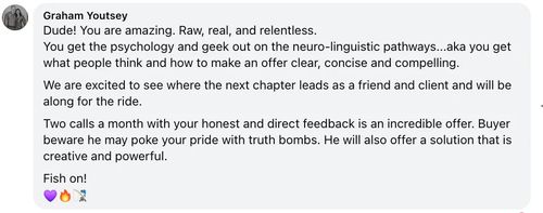 James Guldan client testimonial